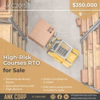 High-risk Courses RTO for Sale | $350,000 | ACT | AKG20153