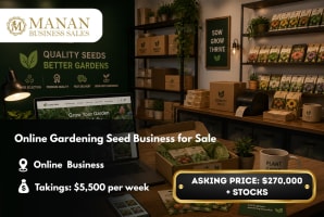 Online Gardening Seed Business for Sale
