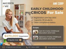 ​Early Childhood CRICOS For Sale | $470,000 | VIC | AKC20178