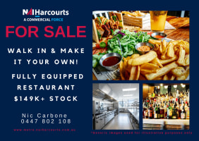 Walk In & Make It Your Own! Fully Equipped Restaurant