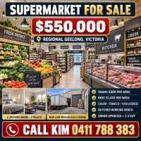 Rare Supermarket Opportunity with 2 bedrooms residential upstairs with 2 toilet