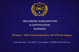 Established Recurring Membership and Certification Business (60 Years) – Fully Remote