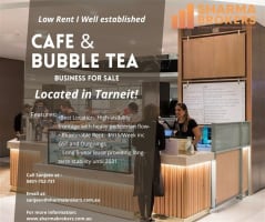 Semi-Managed Bubble Tea & Coffee Kiosk Business Sale-Tarneit