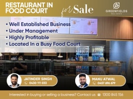 Profitable Restaurant for Sale in a Food Court – Prime Shopping Centre Location