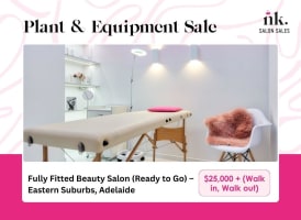 Fully Fitted Beauty Salon (Plant & Equipment only - Ready to Go)  Eastern Suburbs, Adelaide