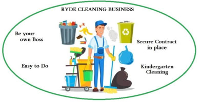RYDE CLEANING BUSINESS - WORK 14 HOURS A WEEK WITH SECURE CONTRACT IN PLACE