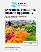 Established Fruit & Veg Retail & Wholesale Business – Regional Victoria Town, Near Geelong