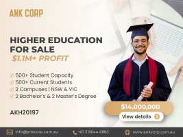 Highly Profitable Higher Education Institution for Sale | $1.1M+ NetProfit | AKH20197