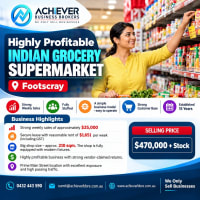 Profitable & Well Known Indian Grocery Supermarket For Sale  – Footscray