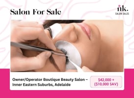 Owner/Operator Boutique Beauty Salon  Inner Eastern Suburbs, Adelaide