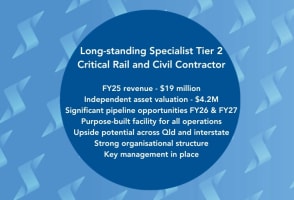 Long-standing Specialist Tier 2 Critical Rail and Civil Contractor