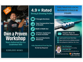 ​Busselton Auto Tech | Repco Authorised | 4.9★ Reviews | Walk In Walk Out $399,000