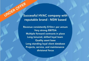 Successful HVAC Company with Reputable Brand - NSW Based