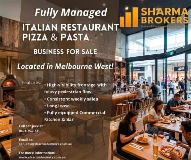 Fully Managed Italian Restaurant Sale - Melbourne West!