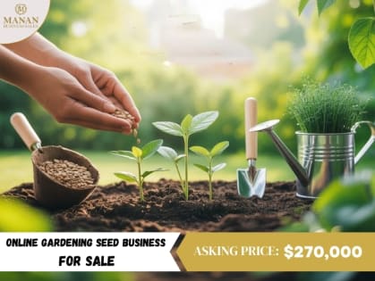 Online Gardening Seed Business for Sale