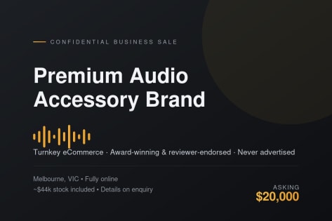 Turnkey Premium Audio Accessory Brand — Award-Winning, Never Advertised