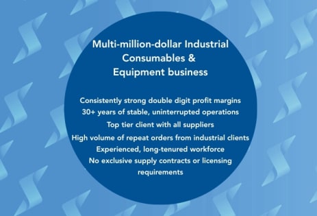 Established Industrial Equipment & Consumables Supplier with Strong Recurring Demand