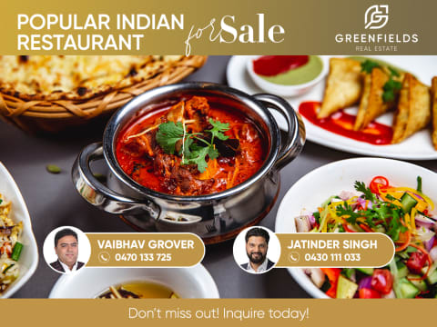 Popular Indian Restaurant For Sale - Melbourne West!