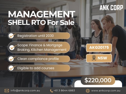 ​Shell Management RTO For Sale | NSW | $220,000 | AKG20175
