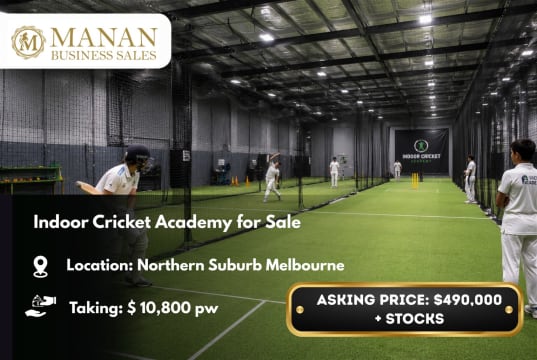 Indoor Cricket Academy for Sale | Northern Melbourne