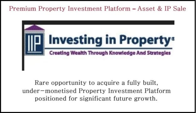 PREMIUM ACQUISITION OPPORTUNITY- Price: On Application Strategic Acquisition