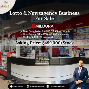 Lotto & Newsagency Business for Sale in Mildura