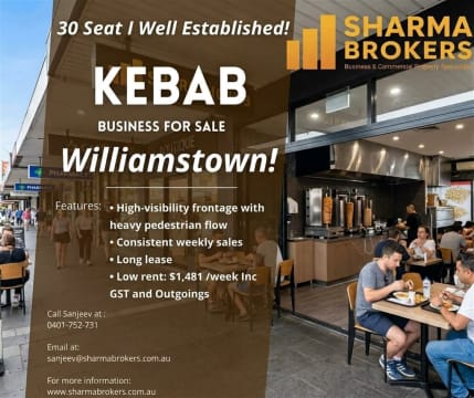 Prime 30-Seat Turnkey Kebab Business for Sale