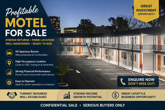 Motel Hotel business for sale metro regional area