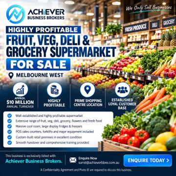 High-Turnover | Highly Profitable Fruit & Veg, Grocery Supermarket – Melbourne West
