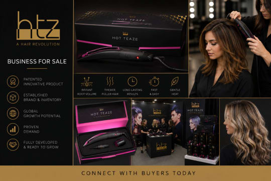 Patented Hair Tool Brand | IP, Stock, Tooling & Manufacturing