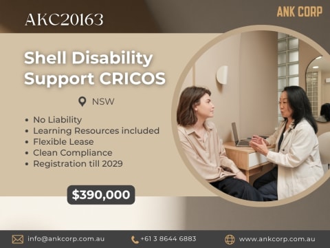 Shell Disability Support CRICOS for Sale | NSW | $390,000