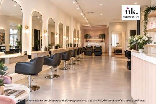 Fully Managed Hair Salon with 3 Rental Beauty Rooms  Premier Eastern Suburbs Shopping Strip