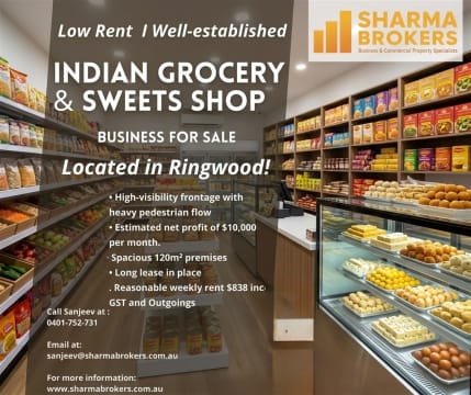 Established Indian Grocery & Sweets Shop in Ringwood