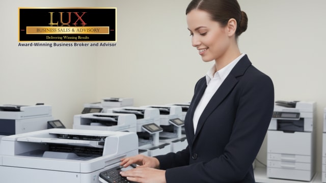 Highly Profitable Printer Distribution & Service Business + Commercial Building for Sale