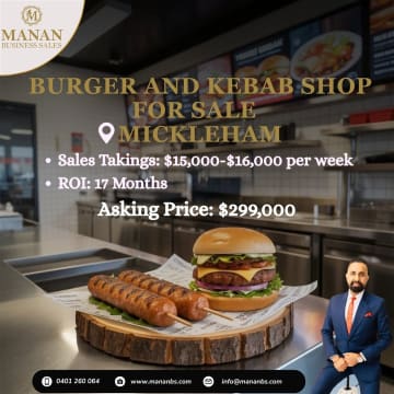 Burger and Kebab Shop for Sale in Mickleham