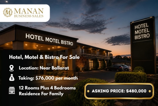Hotel, Motel & Bistro For Sale Near Ballarat