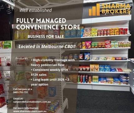 Fully Managed Convenience Store | Melbourne CBD!