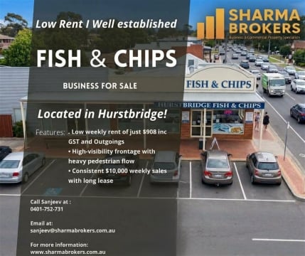 Established Fish & Chips Business for Sale - Hurstbridge!