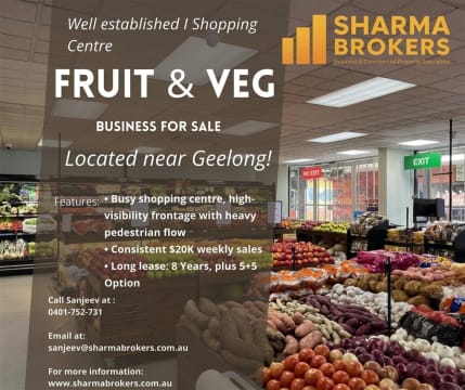 Well-Established Fruit & Veg Business for Sale