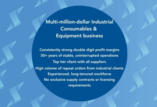 Established Industrial Equipment & Consumables Supplier with Strong Recurring Demand