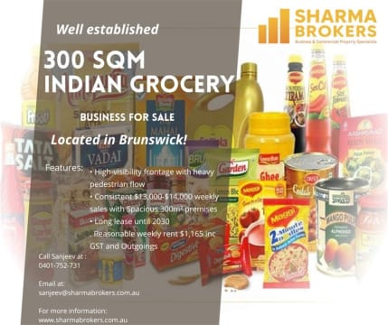 Established Indian Grocery Business for Sale - Brunswick!