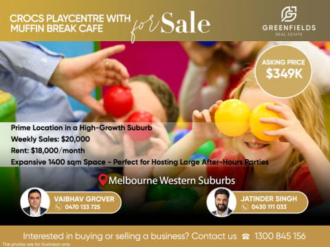 📢 Exciting Business Opportunity – Crocs Playcentre with Muffin Break Café for Sale! 🎉☕