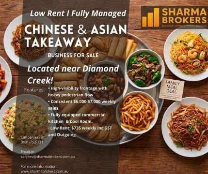 Chinese & Asian Business for Sale - Near Diamond Creek!
