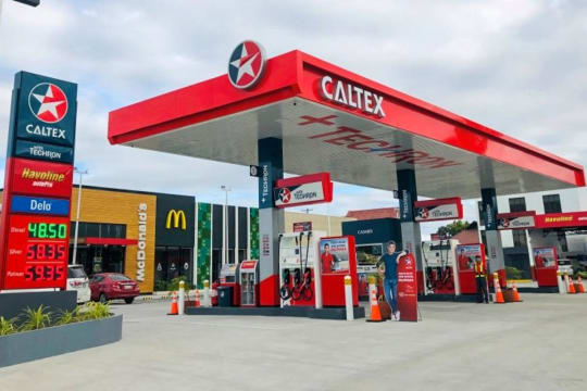 Caltex fuel station Warrnambool Victoria