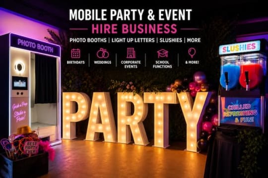 THRIVING MOBILE PARTY & EVENT HIRE BUSINESS – FLEXIBLE, HIGH-DEMAND & HOME-BASED