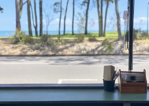 Hervey Bay Esplanade Café with ocean views. Owner said sell and drastic price reduction