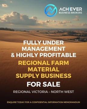 FULLY UNDER MANAGEMENT & HIGHLY PROFITABLE REGIONAL FARM MATERIAL SUPPLY BUSINESS FOR SALE – REGI...