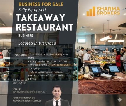 Fully Equipped Restaurant  Business Sale- Werribee!