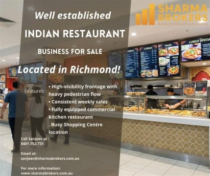 Fully Equipped Indian Restaurant -Prime Richmond Location!