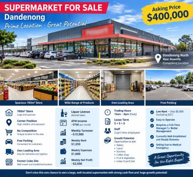 LARGE SUPERMARKET FOR SALE